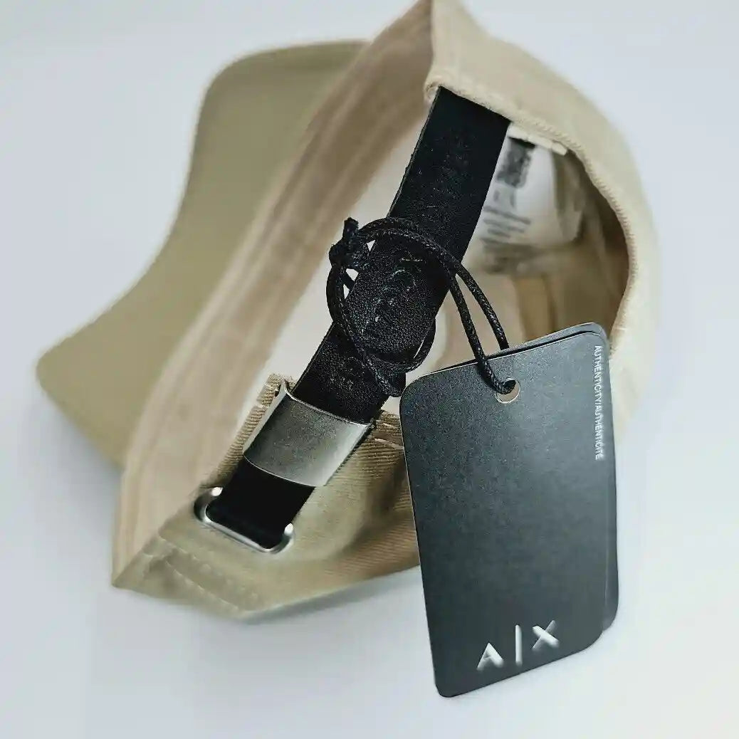 AX Armani Exchange Beige Cotton Unisex Cap