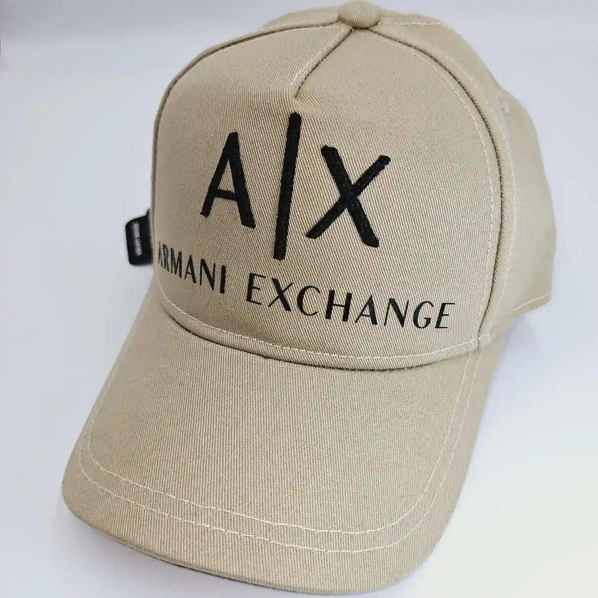 AX Armani Exchange Beige Cotton Unisex Cap