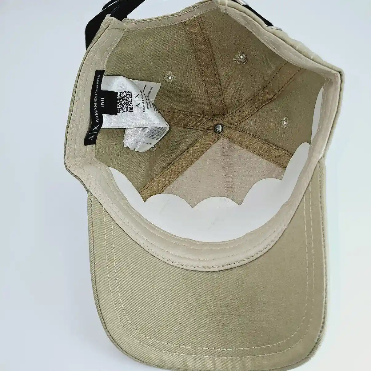AX Armani Exchange Beige Cotton Unisex Cap