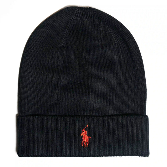 Ralph Lauren Unisex Beanie Black Winter Hat